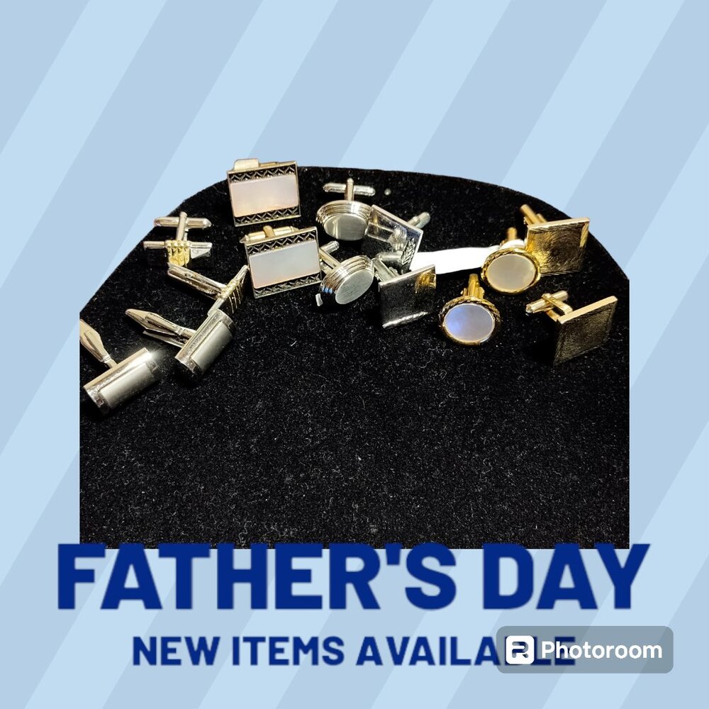 Lot Of 7 Vintage Mens Cufflinks All In Great Condition Pre-Owned